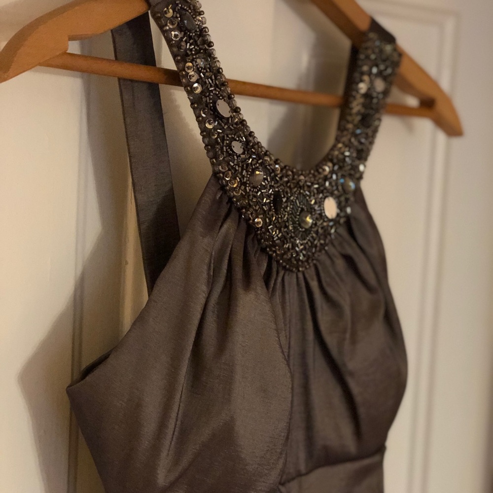 Caché Gunmetal Mermaid Dress